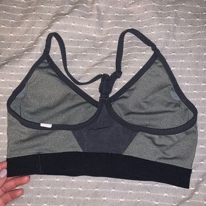 Nike grey and black sports bra